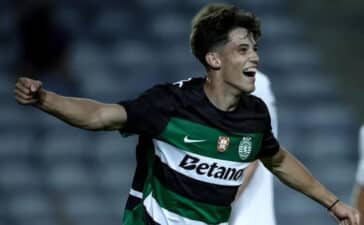 Rafael Nel, jovem avançado do Sporting.