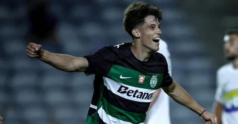 Rafael Nel, jovem avançado do Sporting.