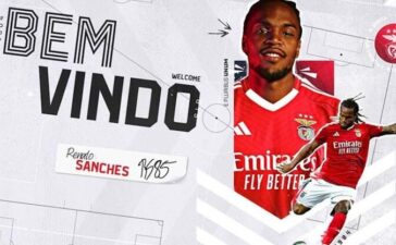 Renato Sanches reforça Benfica - anúncio das redes sociais.