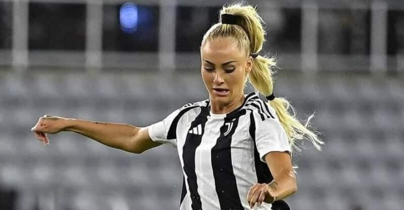 Alisha Lehmann, jogadora da Juventus.