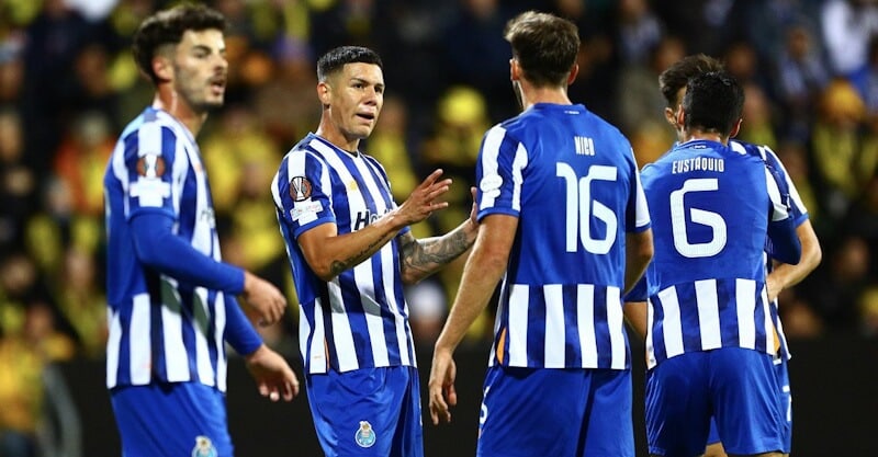 Jogadores do FC Porto na derrota diante do Bodo/Glimt.