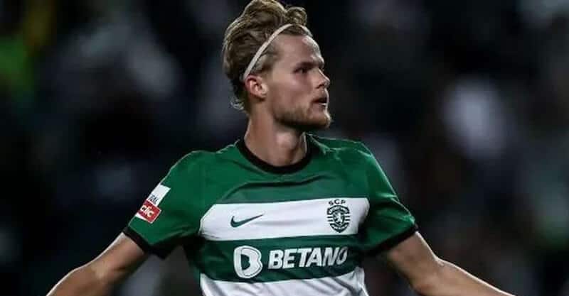 Morten Hjulmand, capitão do Sporting.