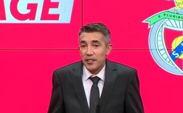 Bruno Lage na apresentação como treinador do Benfica.