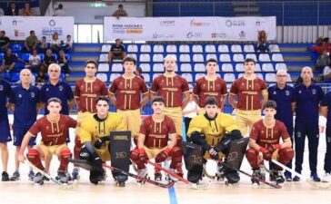 Equipa de hóquei em patins de sub-19.