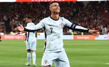 Cristiano Ronaldo no Portugal-Croácia.