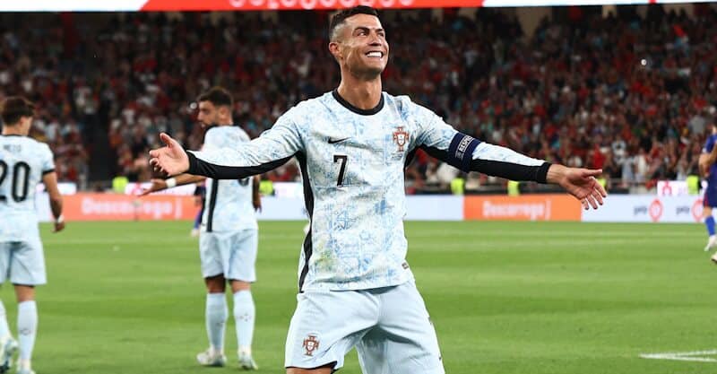 Cristiano Ronaldo no Portugal-Croácia.