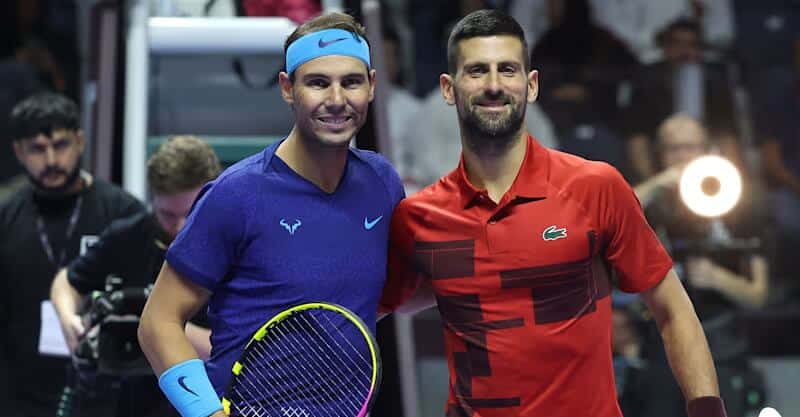 Novak Djokovic e Rafael Nadal no Six Kings Slam.