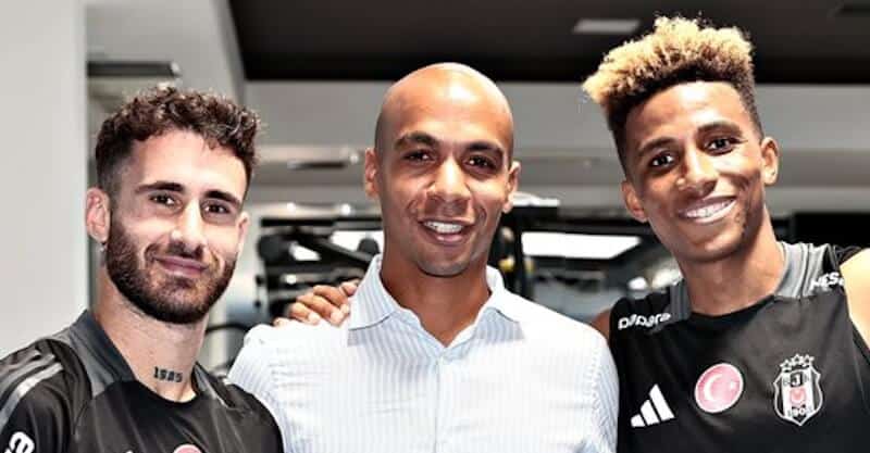 Rafa, João Mário e Gedson Fernandes, trio português do Besiktas.