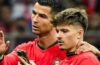 Cristiano Ronaldo e o adepto que invadiu o Polónia-Portugal.